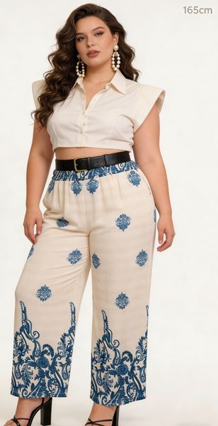 Immagine di PLUS SIZE PRINTED TROUSERS